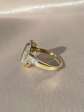 Load image into Gallery viewer, 9k Emerald Diamond Deco Cathedral Revival Ring