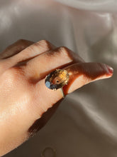 Load image into Gallery viewer, Vintage 9k Oval Smokey Quartz Dress Ring