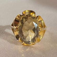 Load image into Gallery viewer, Vintage 9k Smoky Quartz Dress Ring 1975
