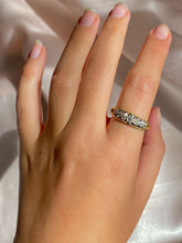 Load image into Gallery viewer, Vintage 18k Diamond Half Eternity Starburst Band 1975