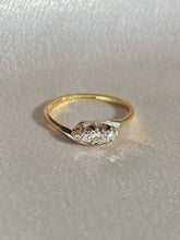 Load image into Gallery viewer, Antique 18k Platinum Crossover Old European Diamond Ring