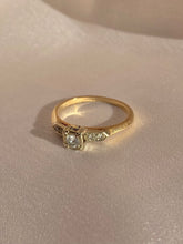 Load image into Gallery viewer, Antique 14k Old European Diamond ArtCarved Ring