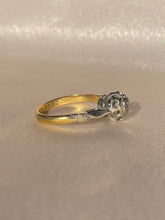 Load image into Gallery viewer, Vintage 18k Diamond Heart Ring 1968