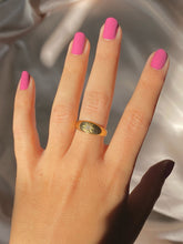 Load image into Gallery viewer, Antique 18k Diamond Solitaire Gypsy Ring 1910