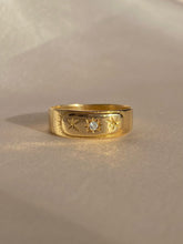 Load image into Gallery viewer, Vintage 14k Diamond Starburst Band