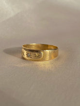 Load image into Gallery viewer, Vintage 14k Diamond Starburst Band