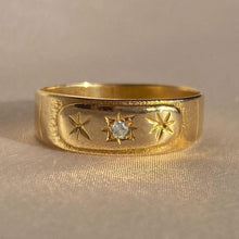 Load image into Gallery viewer, Vintage 14k Diamond Starburst Band