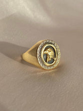 Load image into Gallery viewer, Vintage 14k Onyx Eagle Signet Ring