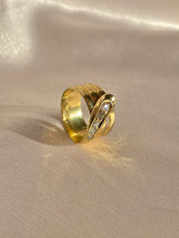 Load image into Gallery viewer, Antique 18k Graduating Old Cut Diamond Snake Ring