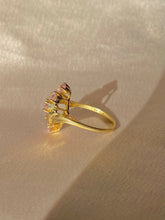 Load image into Gallery viewer, Vintage 10k Diamond Morganite Cluster Ring