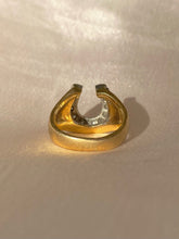 Load image into Gallery viewer, Vintage 14k Diamond Horseshoe Ring