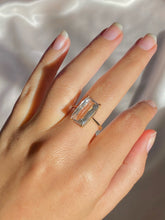 Load image into Gallery viewer, Vintage 14k Light Pink Morganite Solitaire Cocktail Ring