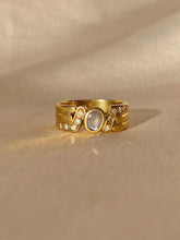 Load image into Gallery viewer, Vintage 18k Mauve Star Sapphire Diamond Coil Band