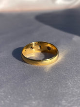 Load image into Gallery viewer, Antique 18k Diamond Trilogy Gypsy Ring 1920
