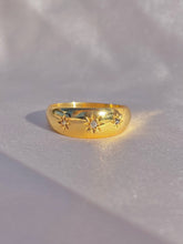 Load image into Gallery viewer, Antique 18k Diamond Trilogy Gypsy Ring 1920