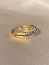 Load image into Gallery viewer, Vintage 9k Diamond Crossover Ring