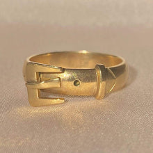 Load image into Gallery viewer, Vintage 9k Belt Buckle Ring 1971