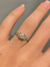 Load image into Gallery viewer, Antique Platinum Art Deco Old Mine Cut Diamond Ring