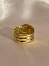 Load image into Gallery viewer, Antique 18k Graduating Old Cut Diamond Snake Ring