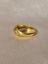 Load image into Gallery viewer, Antique 18k Diamond Tapered Trilogy Gypsy Ring