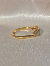 Load image into Gallery viewer, Antique 18k Diamond Art Deco Boat Ring