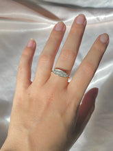 Load image into Gallery viewer, Antique 18k Diamond Art Deco Boat Ring