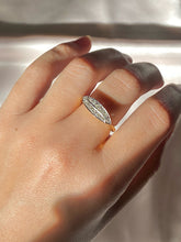Load image into Gallery viewer, Antique 18k Diamond Art Deco Boat Ring