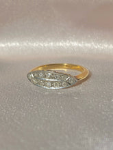 Load image into Gallery viewer, Antique 18k Diamond Art Deco Boat Ring