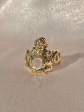 Load image into Gallery viewer, Vintage 10k Moonstone Genie Serpent Cabochon Ring