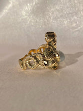 Load image into Gallery viewer, Vintage 10k Moonstone Genie Serpent Cabochon Ring