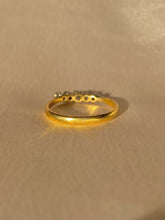 Load image into Gallery viewer, Antique 18k Old Mine Diamond Quintette Ring