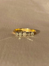 Load image into Gallery viewer, Antique 18k Old Mine Diamond Quintette Ring