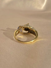 Load image into Gallery viewer, Vintage 9k Tanzanite Pave Sapphire Diamond Jaguar Ring