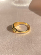 Load image into Gallery viewer, Antique 18k Garnet Trilogy Gypsy Ring 1912