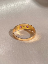 Load image into Gallery viewer, Antique 15k Ruby Diamond Marquise Ring