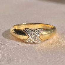 Load image into Gallery viewer, Vintage 9k Diamond X Band 1994