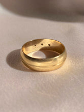 Load image into Gallery viewer, Vintage 9k Diamond Wide Band 1984