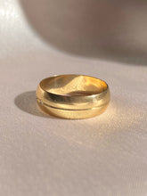 Load image into Gallery viewer, Vintage 9k Diamond Wide Band 1984