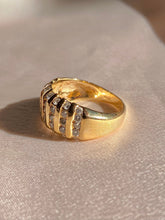 Load image into Gallery viewer, Vintage 14k Diamond Column Ring 1.00 cts