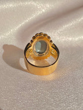 Load image into Gallery viewer, Vintage 18k Opal Asscher Diamond Cluster Ring 5.60 ctw