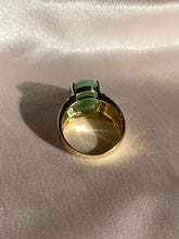 Load image into Gallery viewer, Vintage 14k Carved Jade Diamond Ring