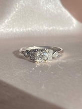 Load image into Gallery viewer, Antique Platinum Art Deco Old Mine Cut Diamond Ring