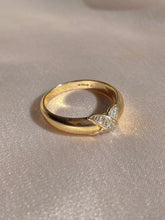 Load image into Gallery viewer, Vintage 9k Diamond X Band 1994