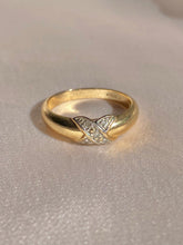 Load image into Gallery viewer, Vintage 9k Diamond X Band 1994