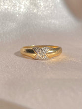 Load image into Gallery viewer, Vintage 9k Diamond X Band 1994