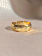 Load image into Gallery viewer, Vintage 9k Diamond Wide Band 1984
