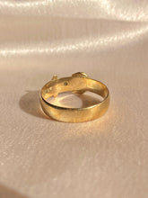 Load image into Gallery viewer, Vintage 9k Diamond Belt Buckle Band 1972