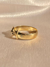 Load image into Gallery viewer, Vintage 9k Diamond Belt Buckle Band 1972