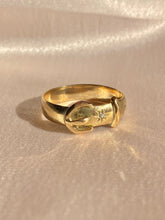 Load image into Gallery viewer, Vintage 9k Diamond Belt Buckle Band 1972
