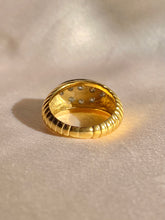 Load image into Gallery viewer, Vintage 18k East West Diamond Cluster Designer Ring by J Rossi
